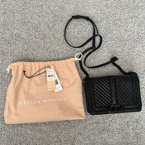 Rebecca Minkoff Chevron Quilted Small Love Crossbody